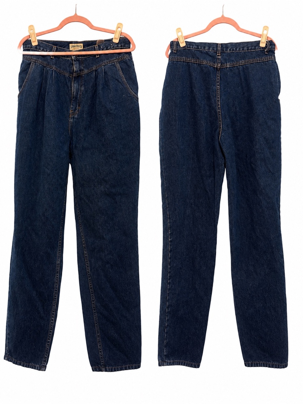 Vintage 1980s Saddlebred High-Waisted Pleated Jeans